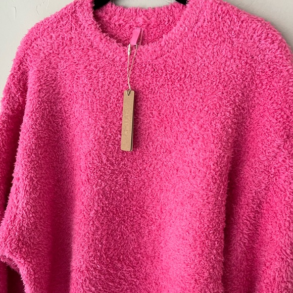 💖SKIMS COZY PINK CREW NECK PULLOVER SWEATER M - Picture 2 of 5